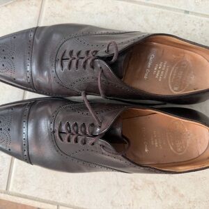 Church's Dark Brown Leather Derby Shoes